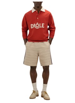 drôle de monsieur polo manpolo drôle col crochet - kpl168co127drd dark red