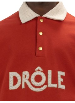 drôle de monsieur polo manpolo drôle col crochet - kpl168co127drd dark red