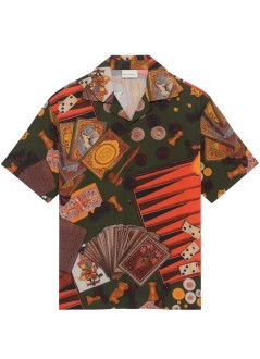 drôle de monsieur shirt manchemise casino - ksh228co275mc multicolor