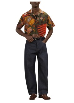 drôle de monsieur shirt manchemise casino - ksh228co275mc multicolor