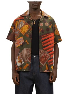 drôle de monsieur shirt manchemise casino - ksh228co275mc multicolor