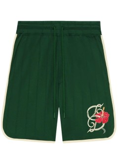 drôle de monsieur pantalon corto hombre short d hibiscus - kbs181pl160dgn dark green