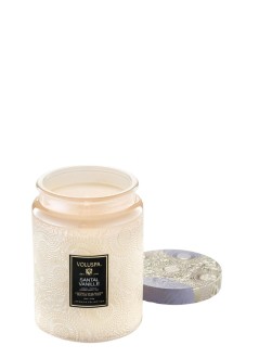 voluspa fragancia unisex vela de cristal grande santal vainille - 72320 455g