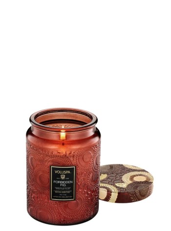 voluspa fragancia unisexforbidden fig 18oz large jar - 72325 455g