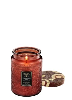 voluspa fragancia unisex forbidden fig 18oz large jar - 72325 455g