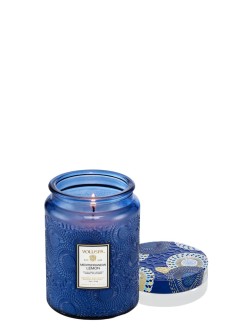 voluspa fragancia unisex mediterranean lemon 18oz large jar - 72340 455g