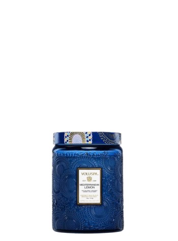voluspa fragancia unisexmediterranean lemon 18oz large jar - 72340 455g 2