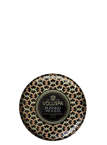 voluspa fragancia unisexburning woods 3 wick tin - 8227 340g 2