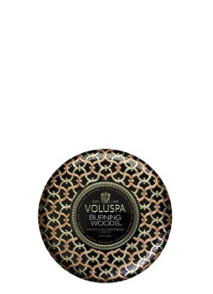 voluspa fragancia unisex burning woods 3 wick tin - 8227 340g