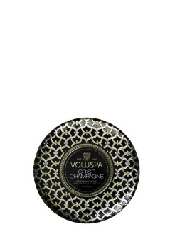 voluspa fragancia unisex crisp champagne 3 wick tin candle - 8221 340g