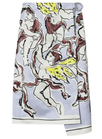 tory burch skirt womanprinted satin skirt - 183127510 510