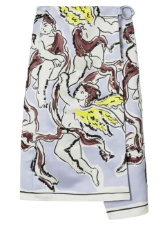tory burch skirt womanprinted satin skirt - 183127510 510