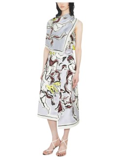 tory burch skirt womanprinted satin skirt - 183127510 510