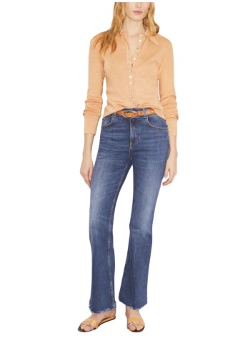 tory burch denim womanbootcut jean - 181430417 417 2
