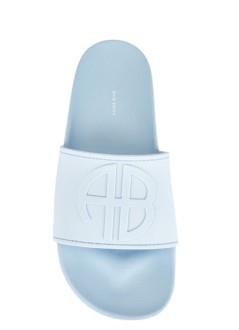 anine bing playa mujer isla slides - a1410258lh28 light blue