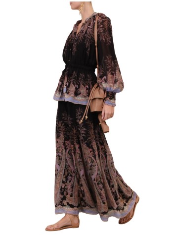 zimmermann t-shirt womanalchemy drawn blouse - 7889ts262 blkp 2