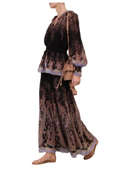 zimmermann t-shirt womanalchemy drawn blouse - 7889ts262 blkp