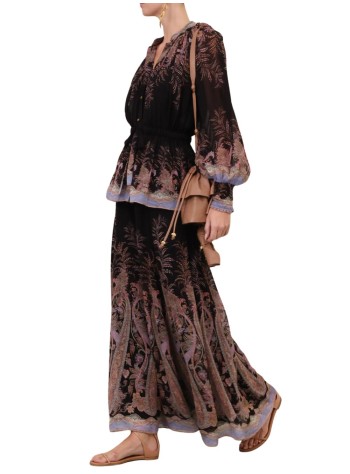 zimmermann falda mujer alchemy culotte - 7512ps262 blkp 2