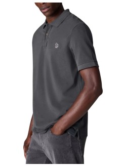 ps polo manmens reg fit ss polo shirt zebra - m2r183kzv2006776 grey