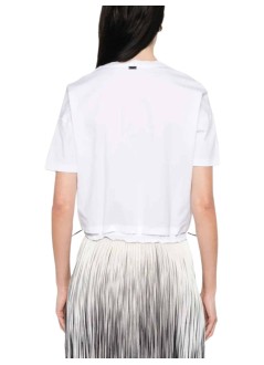 herno top womant-shirt con dettaglio in nylon - jg000264d52003 1000