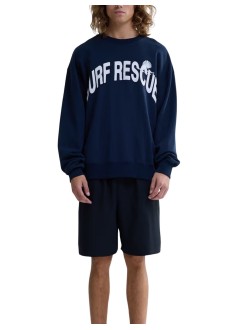 new amsterdam sweater mansurf rescue crewneck - 2601132001 navy