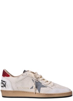 golden goose sneaker hombre ball star nappa upper suede toe and spur leather star nabuk - gmf00117f006777 12155