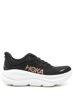 hoka one one sneaker mujer bondi 9 - 1162012 black rose gold