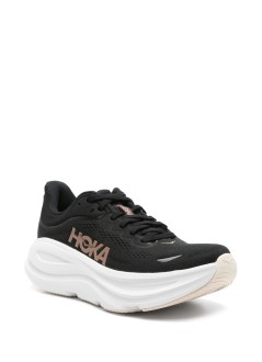 hoka one one sneaker mujer bondi 9 - 1162012 black rose gold