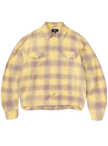 represent shirt manvintage flannel - mlm100474 creamed corn