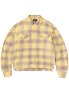 represent camiseria hombre vintage flannel - mlm100474 creamed corn