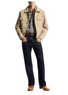 dsquared shirt mancanadian vintage linen shirt - s74dm1006d35423 001f