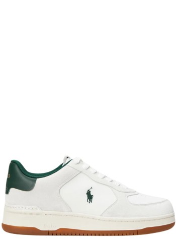 polo ralph lauren sneaker manbedford pp-sneakers-low top lace - 809p07173003 deckwash white forest
