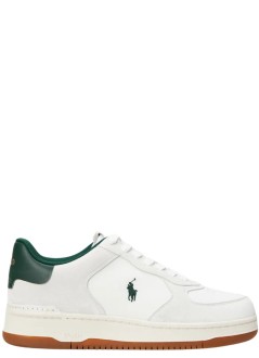 polo ralph lauren sneaker manbedford pp-sneakers-low top lace - 809p07173003 deckwash white forest