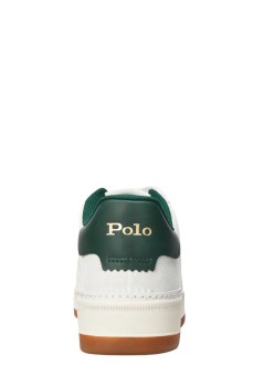 polo ralph lauren sneaker manbedford pp-sneakers-low top lace - 809p07173003 deckwash white forest