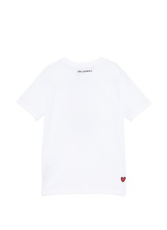 karl lagerfeld top mujer ikon valentine t-shirt - b1w17038 100