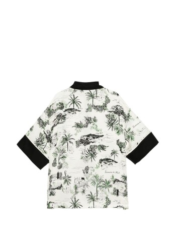 karl lagerfeld t-shirt womanfluid pj blouse - b2w11016 1gw 2
