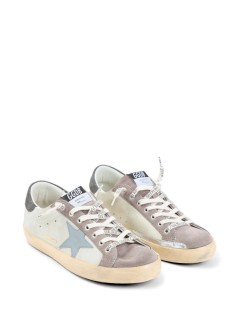 golden goose sneaker mansuper star nabuk upper suede toe and tongue leather star su - gmf00101f008112 60660
