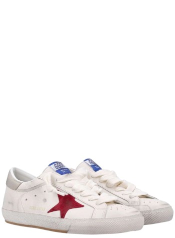 golden goose sneaker hombre super star leather upper suede star laminated heel - gmf01003f008137 12378 2