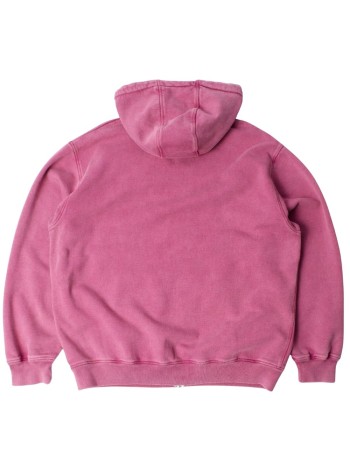 by parra sudadera hombre not fade away zip hooded sweatshirt - 55116 washed tyrian purple 2