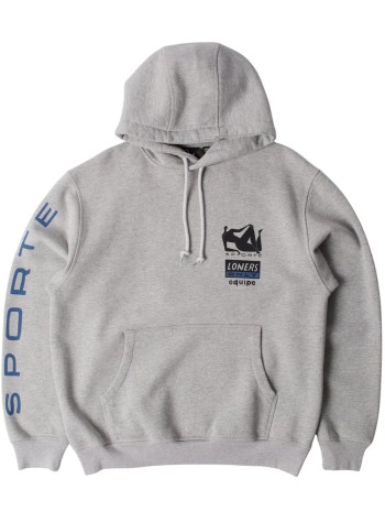 by parra sudadera hombre parra sporte hooded sweatshirt - 55120 heather grey