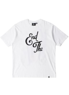 by parra camiseta hombre end the loungechair t-shirt - 55160 white