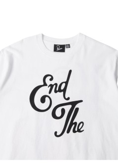 by parra camiseta hombre end the loungechair t-shirt - 55160 white