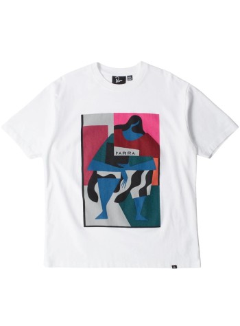 by parra camiseta hombre reading the square t-shirt - 55165 white