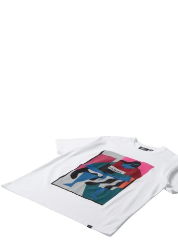 by parra camiseta hombre reading the square t-shirt - 55165 white 2