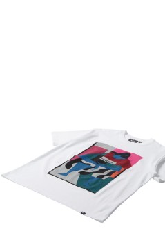 by parra camiseta hombre reading the square t-shirt - 55165 white