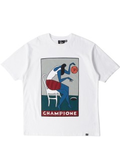 by parra camiseta hombre champione t-shirt - 55175 white