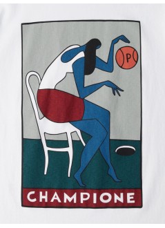 by parra camiseta hombre champione t-shirt - 55175 white