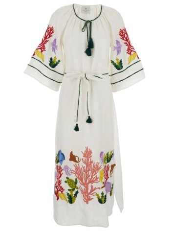 benaras by citrus dress womansea life veronica - be24864 white multi