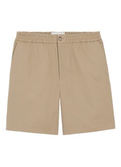 ami pantalon corto hombre elasticated waist shorts with embossed ami de coeur - hso835co0132 a036