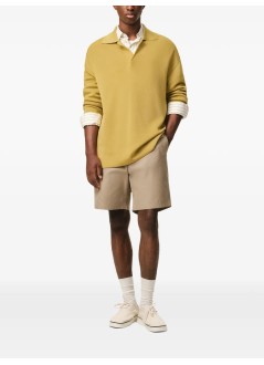 ami pantalon corto hombre elasticated waist shorts with embossed ami de coeur - hso835co0132 a036